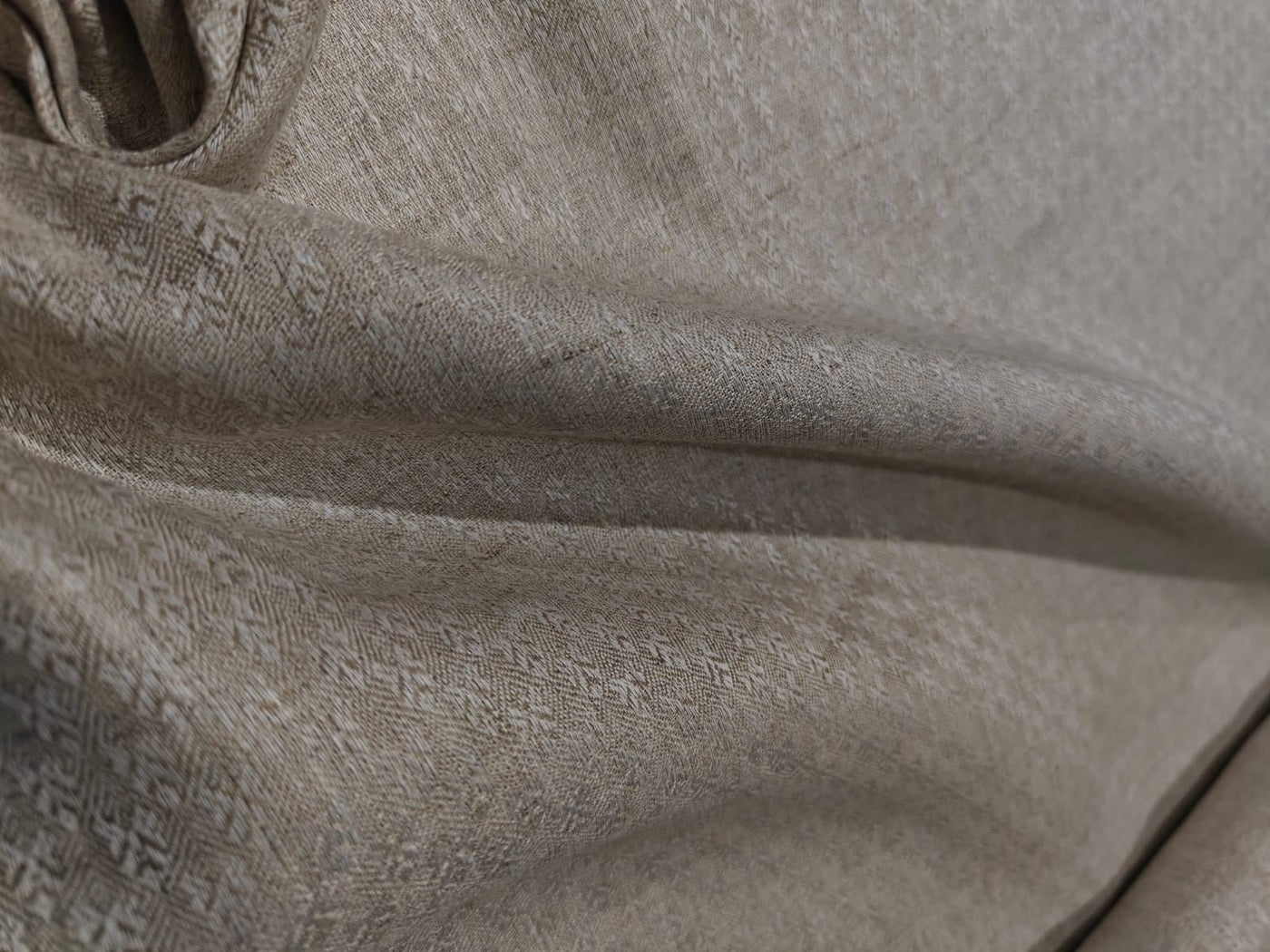 Linen dobby 58" wide available in 3 colors dark ivory/darker ivory and white sustainable and eco-friendly linen