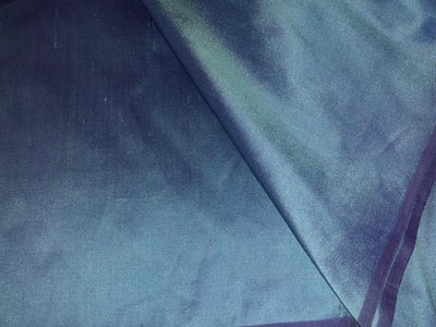 100% Pure silk dupion fabric two tone blue  and purple color 54" wide DUP337[1]