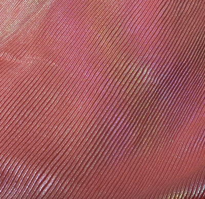 Pleated Rainbow Foil Fabric With Lycra 58'' Wide available in two colors barbie pink and candy pink [17249/50]