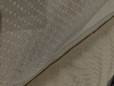 Linen dobby 58" wide available in 3 colors dark ivory/darker ivory and white sustainable and eco-friendly linen