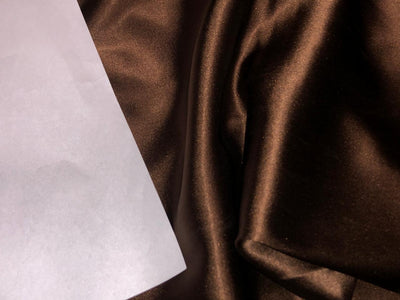 100% Pure Silk 100 grams satin 44"wide fabric available in 3 colors green, dark brown and light brown