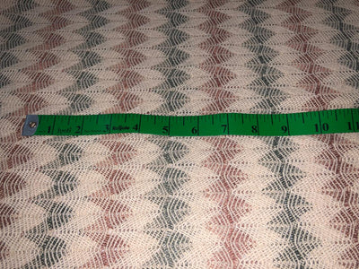Cotton x jute fancy LACE overlay fabric offers intricate woven patterns 72"available in  2 designs diamond with squares and brown,green and cream triangles