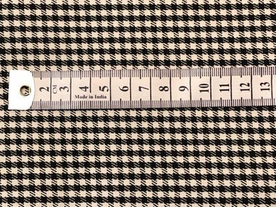 SUITING PLAIDS POLYESTER VISCOSE 58"hounds tooth available in 2 sizes 3 mm and 4 mm [18318/19]