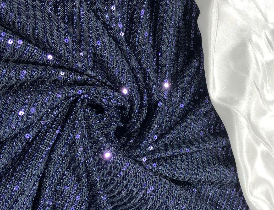 NET SILVER WITH GREY SEQUIN [17706]