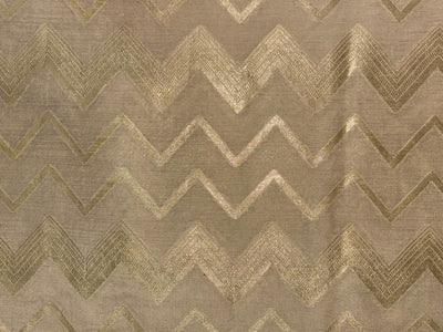 Silk Self Moonga Tussar Geometric Triangle Jacquard [18330]