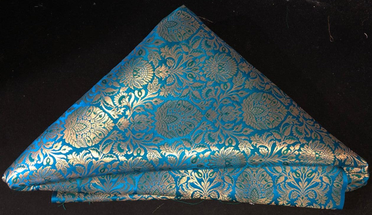 Silk Brocade fabric  jacquard available in 7 colors mulberry, burgundy, candy pink, teal, mustard, green x red  and turquoise BRO1026