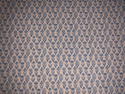 100% Cotton Linen  print 58" wide FLORAL PRINT motif's available in 2 colors red and cream ,blue and cream [17217/18]