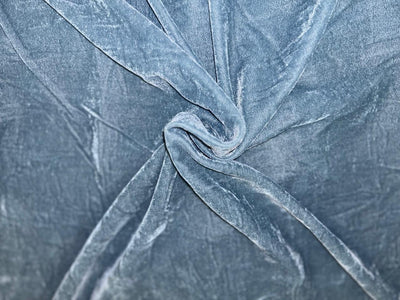 100% Micro Velvet Slate blue  Fabric 44" wide [18295]