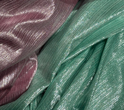 Metallic Lycra lurex fabric with subtle shimmer 58" Wide available in 7 colors black, bronze, magenta, mint ,candy pink, lilac and silver [17635/36/37/38/39/40/41]