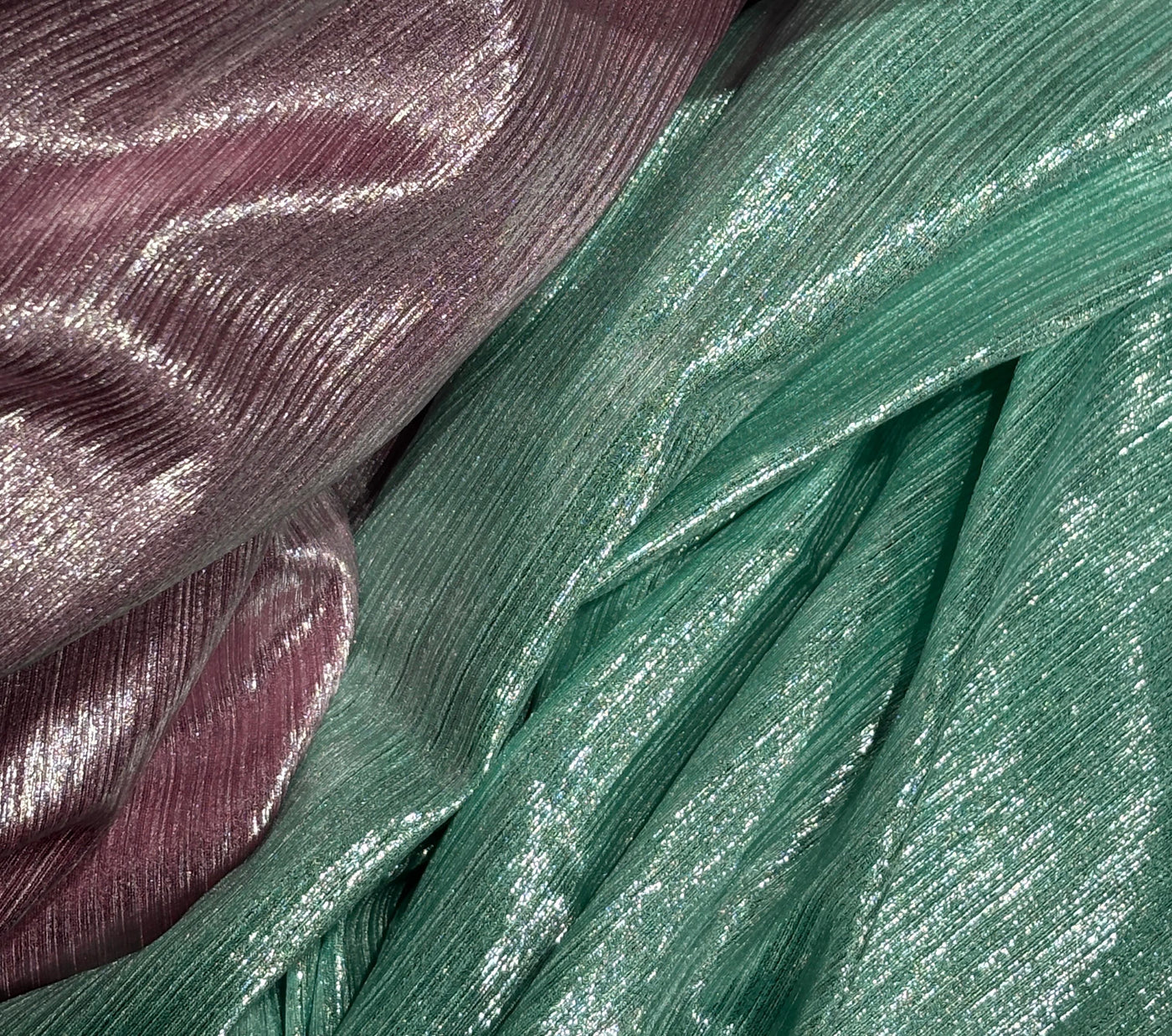 Metallic Lycra lurex fabric with subtle shimmer 58" Wide available in 7 colors black, bronze, magenta, mint ,candy pink, lilac and silver [17635/36/37/38/39/40/41]