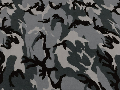 100% Cotton available in 2 prints and colors in the army  print 58" wide greens/ black and green/browns [18692/93]