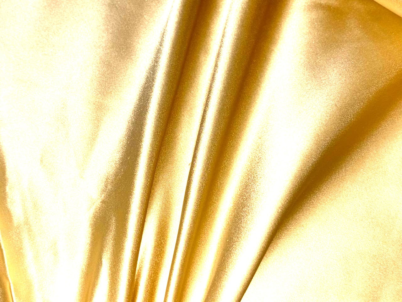 100% SILK DUTCHESS SATIN 48 momme light golden yellow  54" wide [18374]