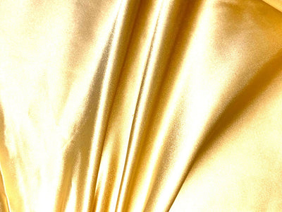100% SILK DUTCHESS SATIN 48 momme light golden yellow  54" wide [18374]