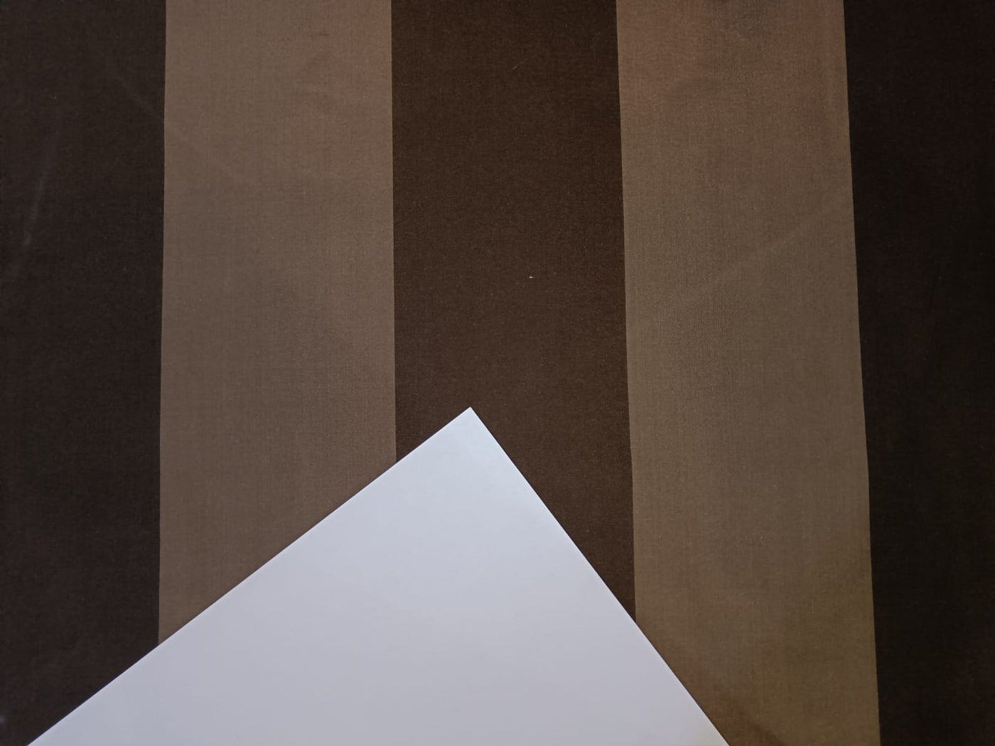 100% Silk taffeta stripes~taupe/dark brown 54" wide TAF#S50