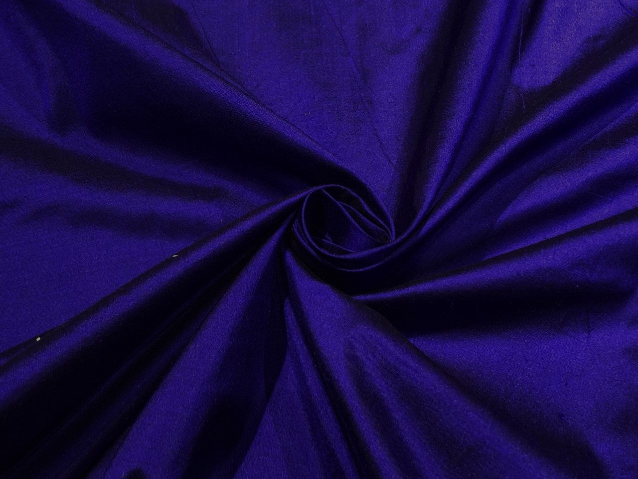 Silk Dupioni fabric ink blue  color 54" wide DUP419