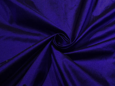 Silk Dupioni fabric ink blue  color 54" wide DUP419