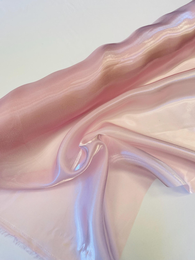 Liquid organza fabric 58" wide with gold  tinge available in 4 colors sage green ,powder blue , baby pink and dusty green [18519/20/21/22]