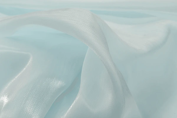 Liquid organza fabric 58" wide with gold  tinge available in 4 colors sage green ,powder blue , baby pink and dusty green [18519/20/21/22]