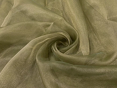 Liquid organza fabric 58" wide with gold  tinge available in 4 colors sage green ,powder blue , baby pink and dusty green [18519/20/21/22]