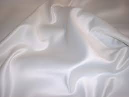 Polyester Dutchess Satin 54" wide- 54"available in 2 colors white and cream with subtle shimmer