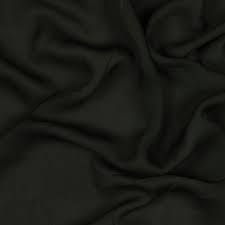 Silk georgette with lycra/spandex 18.60 momme BLACK 54" wide [15097]