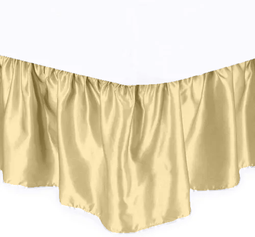 Pure Silk Satin Bed Skirt