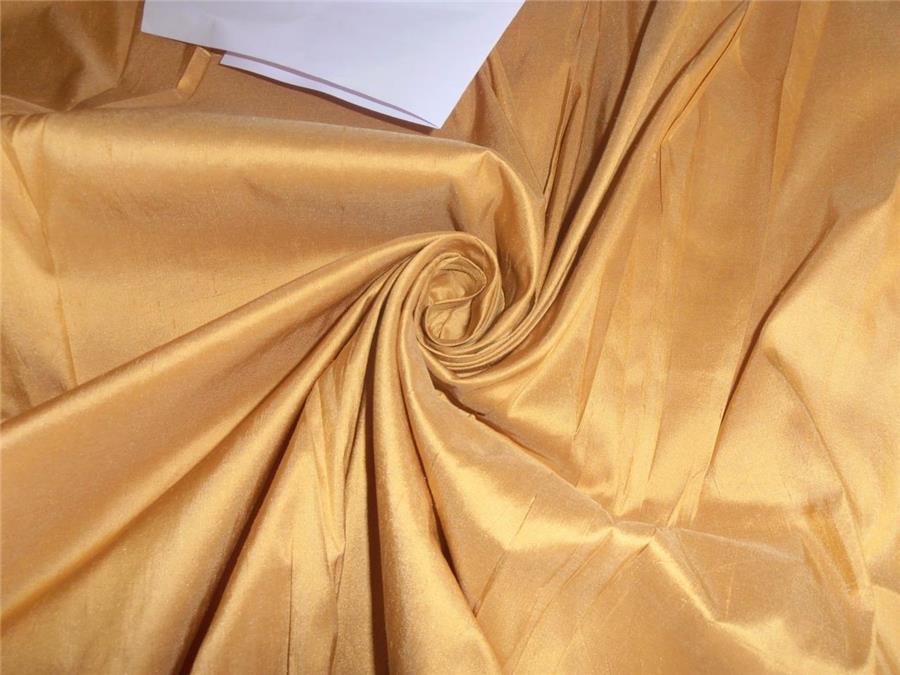 100% PURE SILK DUPIONI FABRIC GOLD COLOR 48" wide DUP167[1]