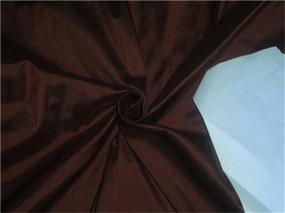 100% PURE SILK DUPION FABRIC BURGUNDY BROWN COLOR 54" wide DUP149[1]