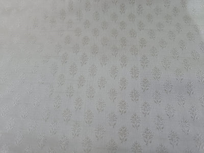 Silk Brocade Fabric Ivory color 44" wide BRO12[4]