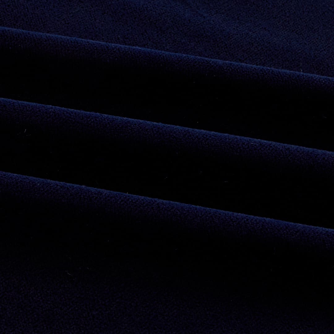 100% Micro Velvet Navy Dark Blue Fabric 44" wide[7444]