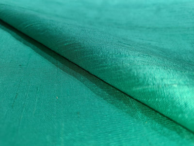 100% Pure Silk Dupion Fabric Sea foam color 44" wide with slubs MM58[1]