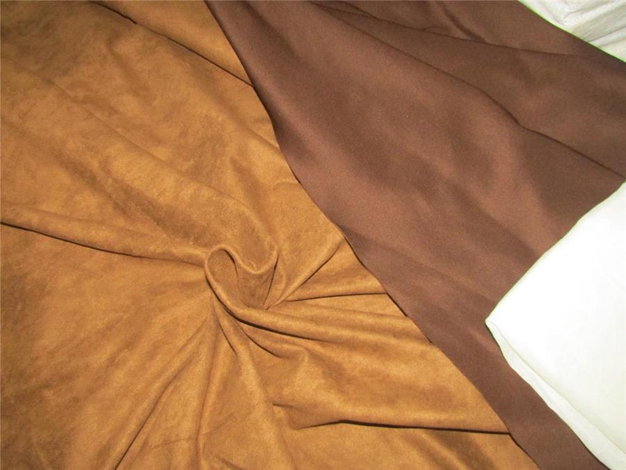 Brown Color Scuba Suede Knit fashion wear fabric ~ 59&quot; wide[8744]