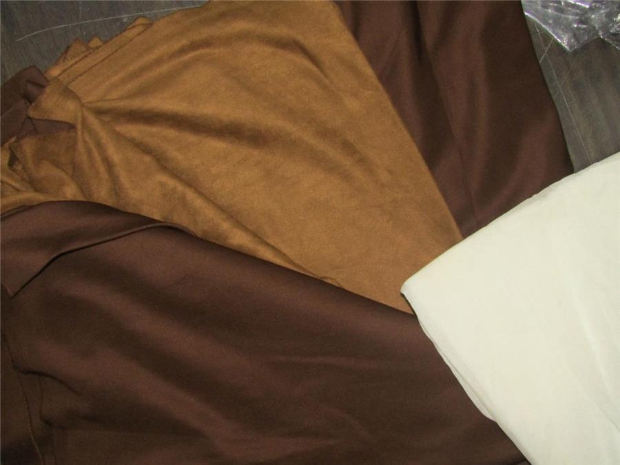 Brown Color Scuba Suede Knit fashion wear fabric ~ 59&quot; wide[8744]