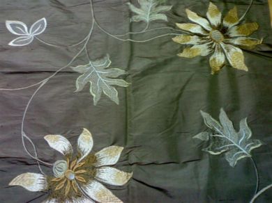 silk dupioni computerised embroidery 44" wide [1289]