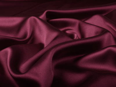 Wine Maroon viscose modal satin weave fabric 44" wide [10254]