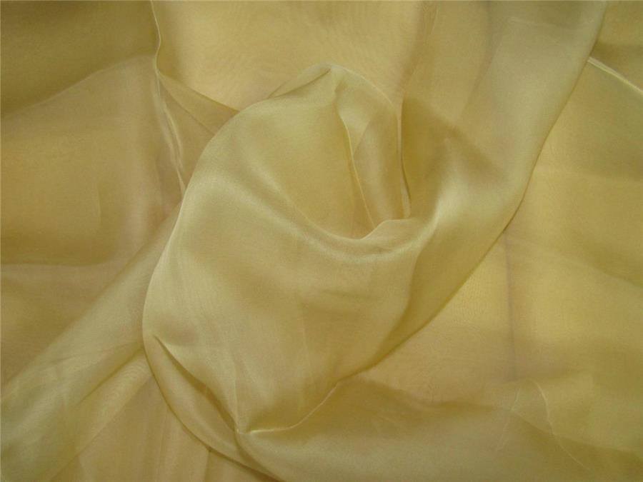 Silk Organza fabric gold color 44" wide Pkt #28[9]