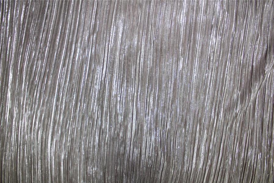 Nude Lurex Pleated Fabric ~ 58'' Wide