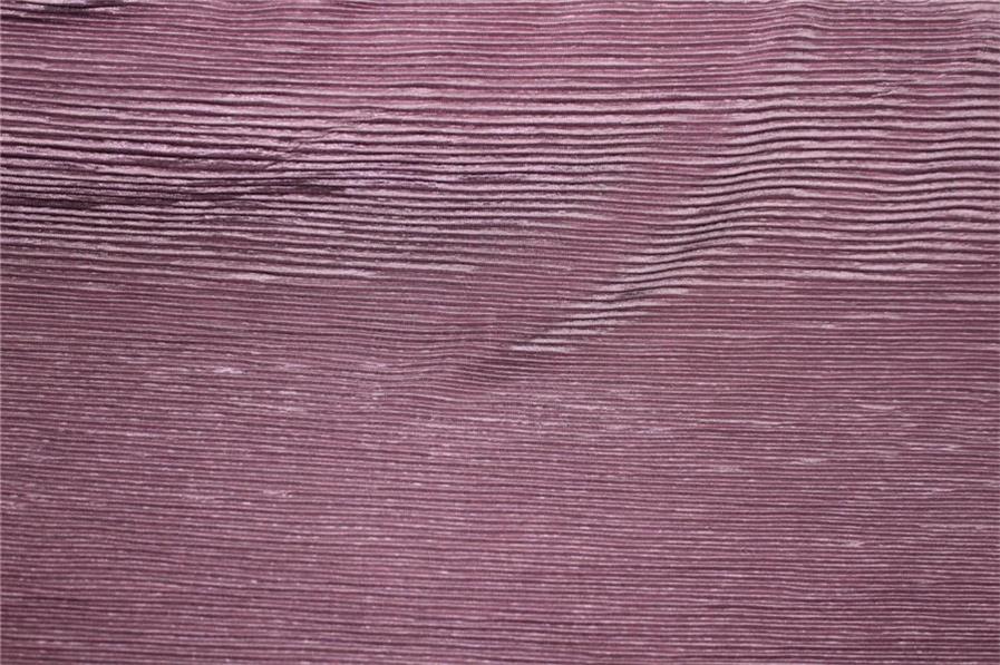 Dusty Lavender color crushed polyester pleated satin fabric ~ 59'' wide.
