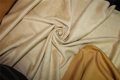 Fawn Beige Color Scuba Suede Knit fashion wear fabric ~ 59&quot; wide[9077]