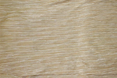 Peach x Silver Lurex Pleated Fabric ~ 58'' wide