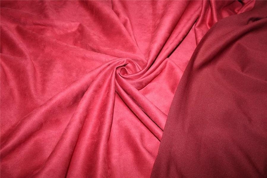 Burgundy Color Scuba Suede Knit fashion wear fabric ~ 59&quot; wide[9166]