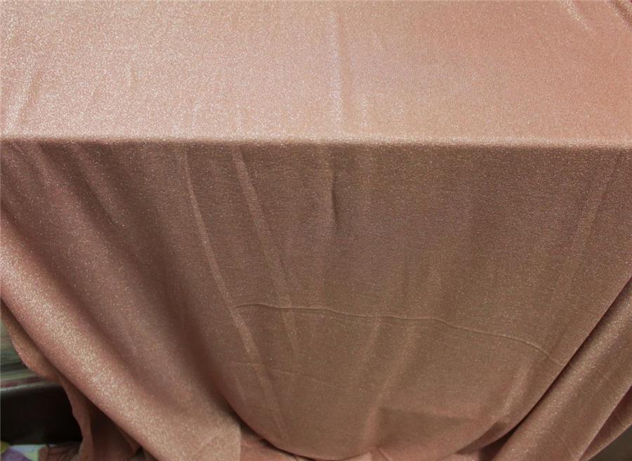 Dusty Rose x Silver color shimmer Lycra fabric ~ 58'' wide.