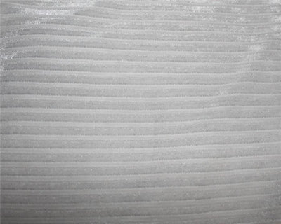 Knitted velvet stripe off white color fabric 60" wide [9252]