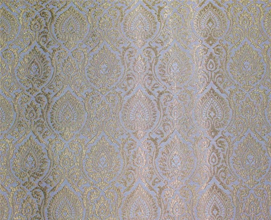 Brocade fabric ivory x metallic gold color 44&quot;wide