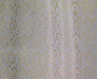 Brocade fabric ivory x metallic gold color 44&quot;wide