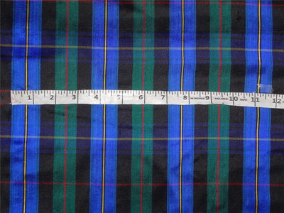 Silk Dupioni Scottish Tartan Check Fabric 54" wide DUP#C11