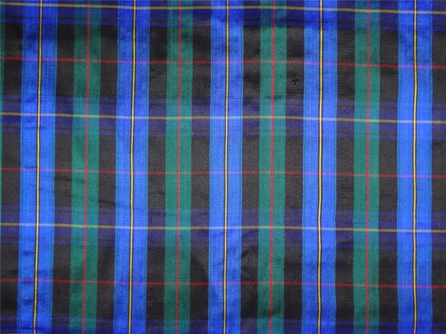 Silk Dupioni Scottish Tartan Check Fabric 54" wide DUP#C11