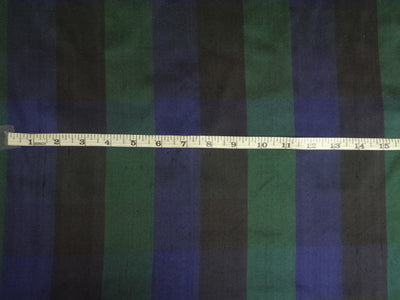 SILK DUPIONI dark Plaids Fabric 54" wide DUP#C74[2]