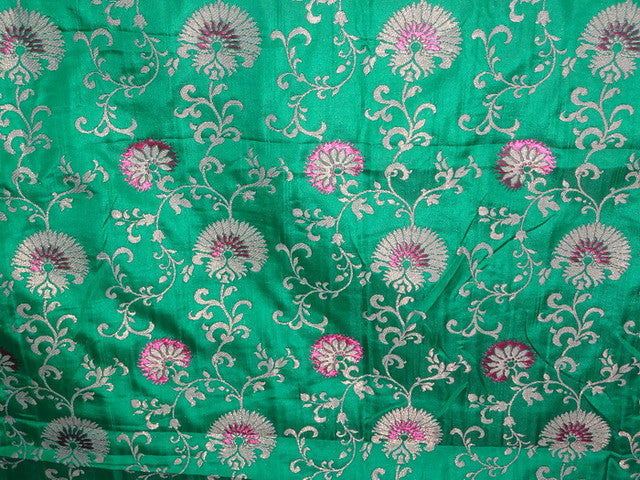 54&quot; wide silk x viscose &amp; mettalic fabric brocade/jacquard