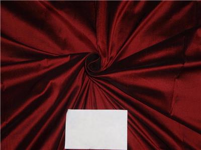 100% Pure Silk Dupioni Fabric Wine x Black Color 54" wide DUP62[4]